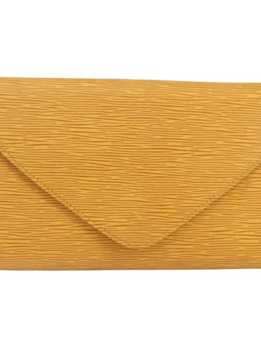 LOUIS VUITTON Epi Art Deco Clutch Bag Yellow M52639 LV Auth 168163 - Picture 13 of 16